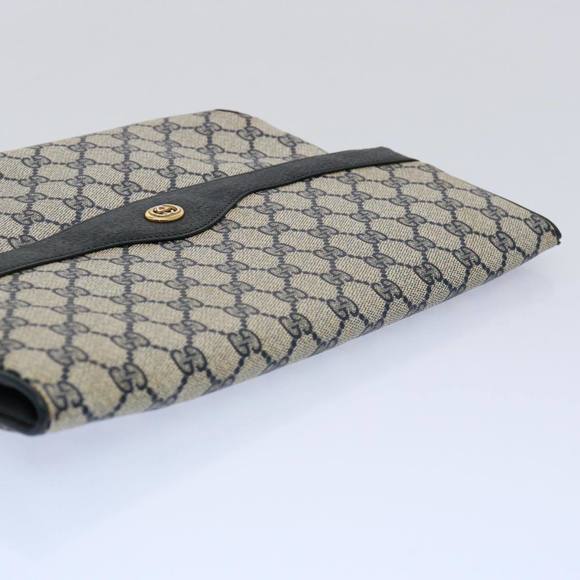GUCCI GG Supreme Clutch Bag PVC Leather Navy 89 02 075 Auth ep2500 - Picture 6 of 16